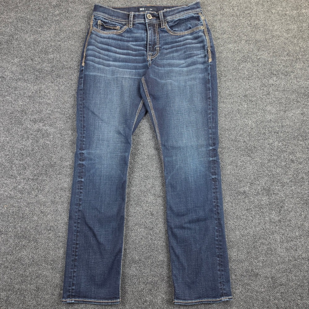Buckle BKE Alec Straight Jeans Men's 30x30 Dark Wash Stretch Denim Blue Casual